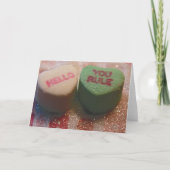 Valentijn Snoep Feestdagen Kaart (Voorkant)