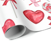 Valentijn Snoep | Hart lolly Cadeaupapier (Rol Hoek)