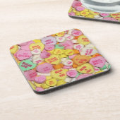 Valentijn Snoep Harten Bier Onderzetter (Linkerzijde)