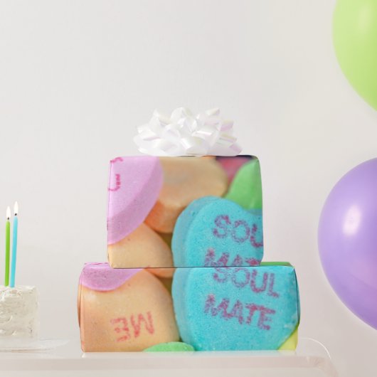 Valentijn Snoep Harten Cadeaupapier (Feestgeschenken)