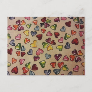 Valentijn Snoep Harten Feestdagenkaart