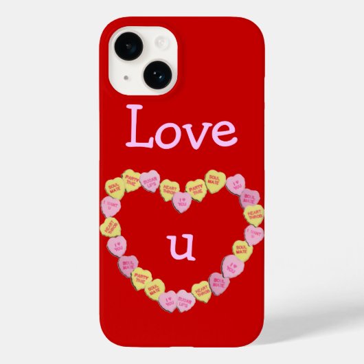Valentijn Snoep Harten hart Case-Mate iPhone Case (Achterkant)