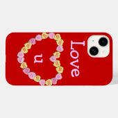 Valentijn Snoep Harten hart Case-Mate iPhone Case (Achterkant (horizontaal))