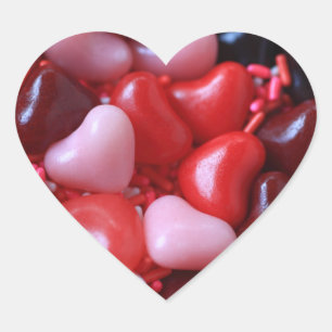 Valentijn snoep harten hart sticker