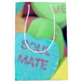 Valentijn Snoep Harten Medium Cadeauzakje (Voorkant)