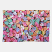 Valentijn Snoep Harten Theedoek (Horizontaal)