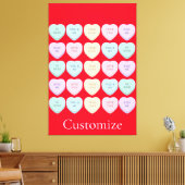 Valentijn Snoep Harten Thunder_Cove Canvas Afdruk (Insitu (Woonkamer))