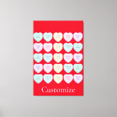 Valentijn Snoep Harten Thunder_Cove Canvas Afdruk (Voorkant)