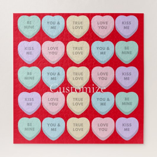 Valentijn Snoep Harten Thunder_Cove Legpuzzel (Verticaal)
