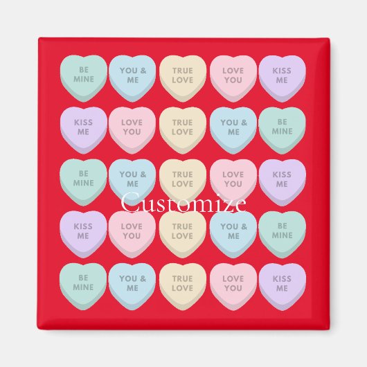 Valentijn Snoep Harten Thunder_Cove Magneet (Voorkant)