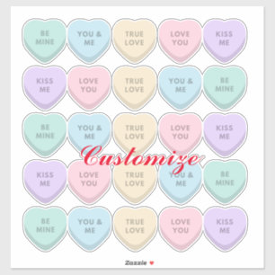 Valentijn Snoep Harten Thunder_Cove Sticker
