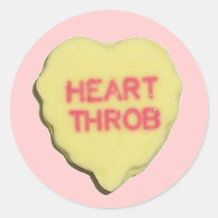 Valentijn Snoep Heart Ronde Sticker