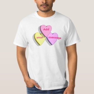 Valentijn Snoep Hoorten Aangepast zoeken T-shirt