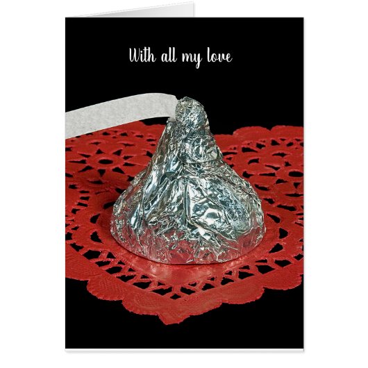 Valentijn Snoep Kiss op hart (Voorkant)