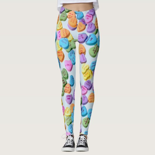 Valentijn Snoep Leggings (Voorkant)