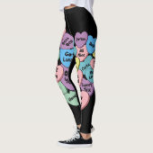 valentijn snoep maakt conversatie-Leggings harten Leggings (Links)