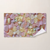 Valentijn Snoep Sweethearts Day Bad Handdoek (Handdoek)
