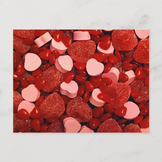 Valentijn Snoepjes Feestdagenkaart (Voorkant)