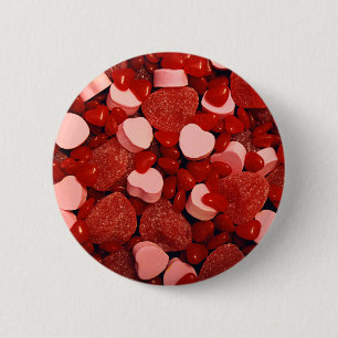 Valentijn Snoepjes Ronde Button 5,7 Cm