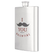 Valentijn snor geschenken heupfles (Links)