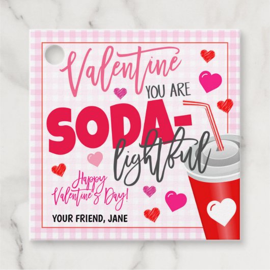 Valentijn Soda Gift Label (Voorkant)