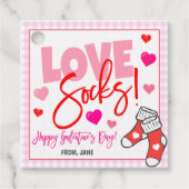 Valentijn sok cadeau Label (Voorkant)