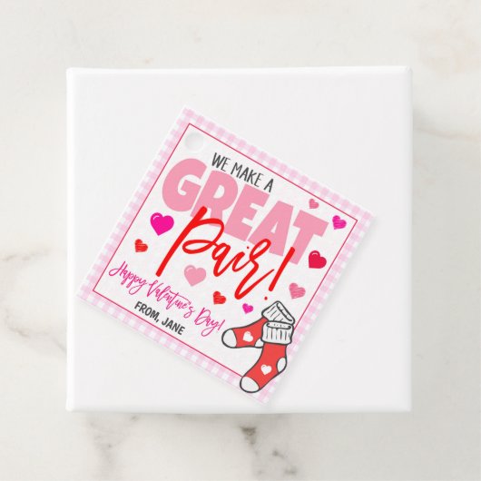 Valentijn sok cadeau Label (In situ)