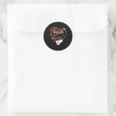 Valentijn Sonografie Tech Het is Whats Inside Die Ronde Sticker (Tas)