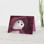 Valentijn Sparkle Teddy Bear Holiday Kaart (Voorkant)