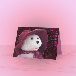 Valentijn Sparkle Teddy Bear Holiday Kaart