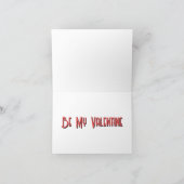 Valentijn Spooky Cats en Blood Feestdagen Kaart (Binnen)