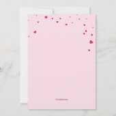 Valentijn Sprinkles Invitation Kaart (Achterkant)