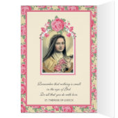 Valentijn St. Therese katholieke roze roze Religie (Binnen (Links))