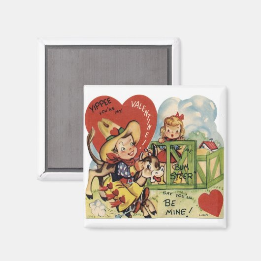 Valentijn Steer Magneet (Voorkant / Achterkant)