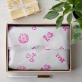 Valentijn Stempel omhoog! Tissuepapier (Geschenk)