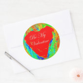 valentijn sticker rood hart (Envelop)