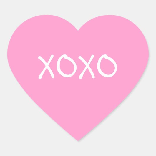 Valentijn Stickers XOXO (Voorkant)