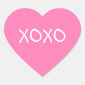 Valentijn Stickers XOXO (Voorkant)