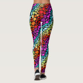 Valentijn Streaming regenboogliefdesharten Leggings (Achterkant)