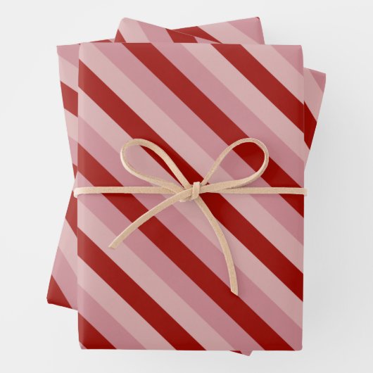 Valentijn Stripes Inpakpapier Vel (In situ)