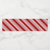 Valentijn Stripes Waterfles Etiket (Enkel label)