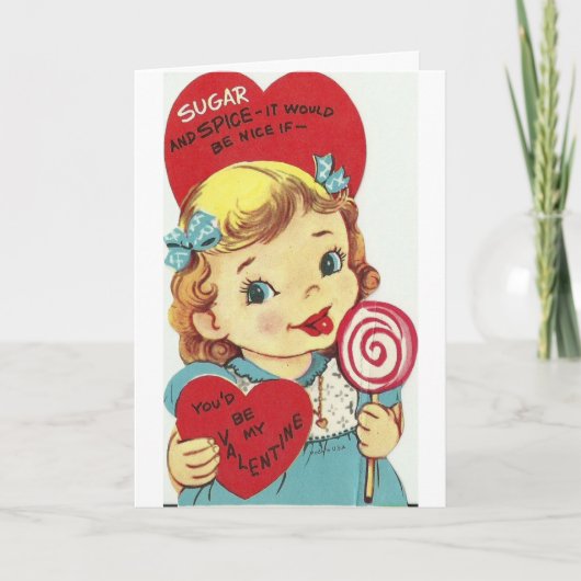 Valentijn - Sugar & Spice & Sweetness, Feestdagen Kaart (Voorkant)