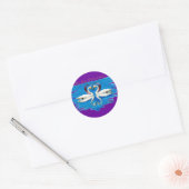 Valentijn Swan-Collectie Ronde Sticker (Envelop)