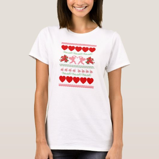 Valentijn sweater ontwerp t-shirt (Voorkant)