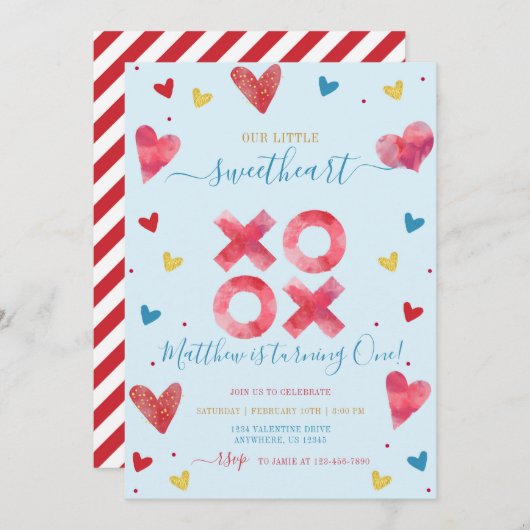 Valentijn SweeBoy Birthday Kaart (Voorkant / Achterkant)