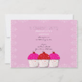 Valentijn Sweet Cupcake Uitnodiging (Voorkant)