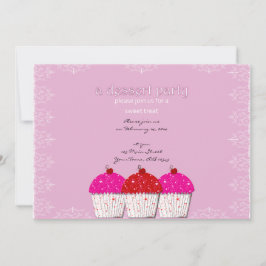 Valentijn Sweet Cupcake Uitnodiging