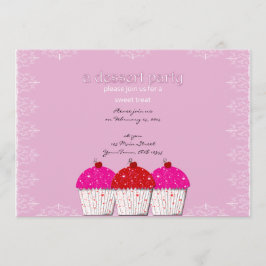 Valentijn Sweet Cupcake Uitnodiging