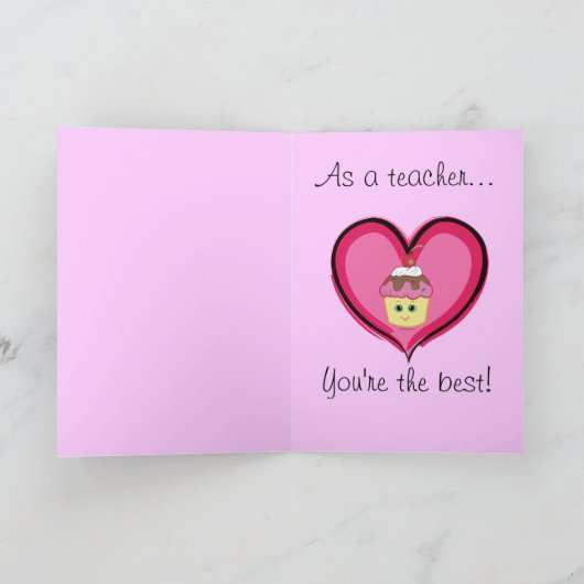 Valentijn Sweet Shoppe Teacher's Kaart (Binnen)