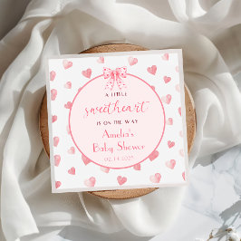 Valentijn Sweetheart Baby shower Papier servet